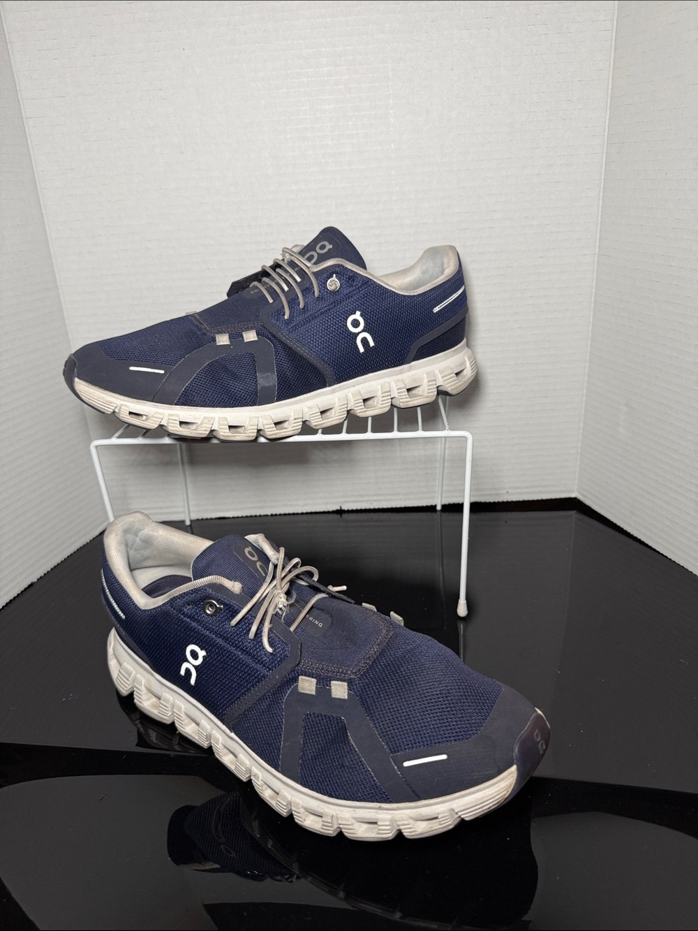 On Cloud 6 Midnight White Men's Shoes 10.5
